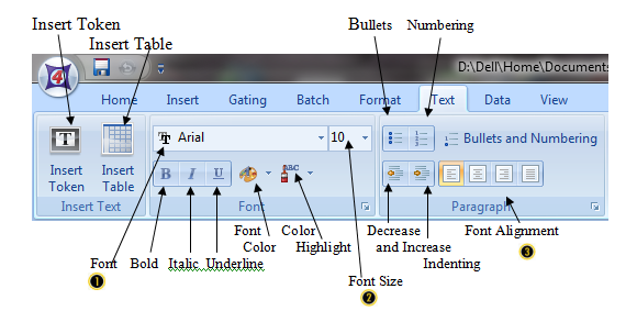 图T5.7  Text Formatting Commands (文本格式化命令)